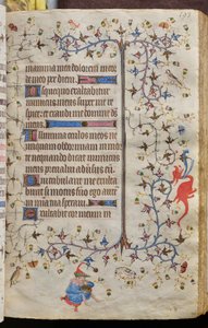 Nemes Károly, navarrai király (1361-1425) órái: fol. 97r, Szöveg alkotó: Master of the Brussels Initials and Associates