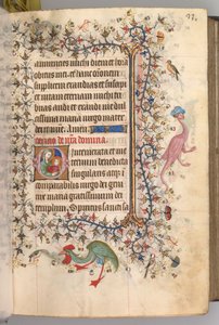 Nemes Károly navarrai király órái 1361-1425: fol. 17a, Szöveg, c. 1405.
