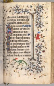 Nemes Károly navarrai király órái 1361-1425: fol. 186r, Szöveg, c. 1405. alkotó: Master of the Brussels Initials and Associates