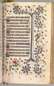 Nemes Károly navarrai király órái 1361-1425: fol. 188r, Szöveg, c. 1405. alkotó: Master of the Brussels Initials and Associates