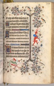 Nemes Károly navarrai király órái 1361-1425: fol. 194r, Szöveg, c. 1405. alkotó: Master of the Brussels Initials and Associates