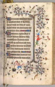 Nemes Károly navarrai király órái 1361-1425: fol. 198r, Szöveg, c. 1405.