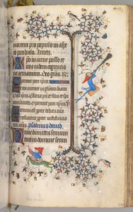 Nemes Károly navarrai király órái 1361-1425: fol. 200r, Szöveg, c. 1405. alkotó: Master of the Brussels Initials and Associates