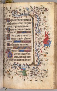 Nemes Károly navarrai király órái 1361-1425: fol. 209r, Szöveg, c. 1405. alkotó: Master of the Brussels Initials and Associates