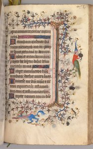 Nemes Károly navarrai király órái 1361-1425: fol. 221r, Szöveg, c. 1405. alkotó: Master of the Brussels Initials and Associates