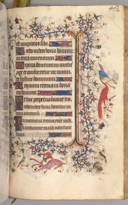 Nemes Károly navarrai király órái 1361-1425: fol. 225r, Szöveg, c. 1405. alkotó: Master of the Brussels Initials and Associates