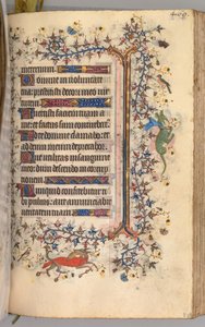 Nemes Károly navarrai király órái 1361-1425: fol. 229r, Szöveg, c. 1405. alkotó: Master of the Brussels Initials and Associates