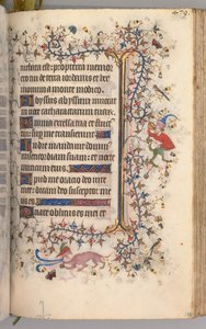 Nemes Károly navarrai király órái 1361-1425: fol. 234r, Szöveg, c. 1405. alkotó: Master of the Brussels Initials and Associates