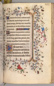 Nemes Károly navarrai király órái 1361-1425: fol. 236r, Szöveg, c. 1405. alkotó: Master of the Brussels Initials and Associates