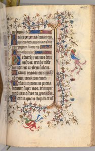 Nemes Károly navarrai király órái 1361-1425: fol. 242r, Szöveg, c. 1405. alkotó: Master of the Brussels Initials and Associates