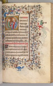 Nemes Károly navarrai király órái 1361-1425, fol. 269r, SS. Fülöp és Jakab, c. 1405. alkotó: Master of the Brussels Initials and Associates