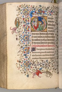 Nemes Károly navarrai király órái 1361-1425, fol. 280V, SS. Job és Eustace, c. 1405.
