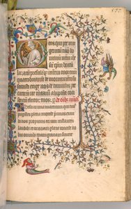 Nemes Károly navarrai király órái 1361-1425, fol. 283r, Szent László, c. 1405. alkotó: Master of the Brussels Initials and Associates