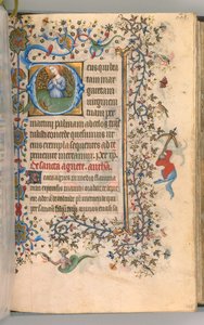 Nemes Károly navarrai király órái 1361-1425, fol. 299a, Szent Margit, c. 1405. alkotó: Master of the Brussels Initials and Associates