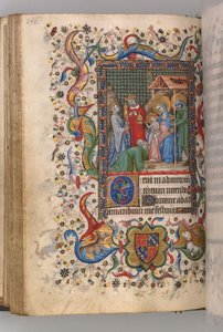 Nemes Károly navarrai király órái 1361-1425: fol. 78v, A Magi Sext imádása, c.