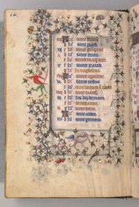 Nemes Károly navarrai király órái 1361-1425: fol. 7v, július, c. 1405. alkotó: Master of the Brussels Initials and Associates