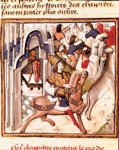 Kadmosz, az ókori görögországi Théba városának alapítója A hölgyek bajnokának mesterének miniatűrje (15. század) Giovanni Boccaccio (Jean Boccaccio) (1313-1375) „” Des hommes illustres”” kéziratából. 15. század. Carpe alkotó: Master of the Champion des Dames