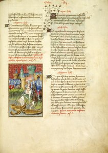 Harley 4431, fol.125, Telamon serege belép Trójába, a „Christine de Pisan összegyűjtött műveiből”