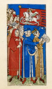 Cocharelli, Értekezés a bűnökről és erényekről, Add hozzá MS 27695, f.10r, c.1330-40 (pigment a pergamenen)