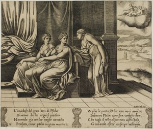 Psyche testvérei... meggyőzik őt, hogy egy kígyó alszik vele alkotó: Master of the Die