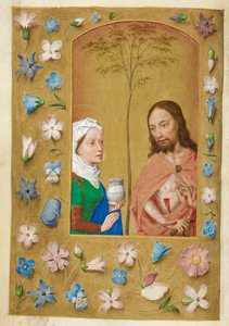 A fájdalmak embere és Mária Magdolna. alkotó: Master of the Dresden Prayer Books