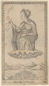 Geometria (geometria) alkotó: Master of the E Series Tarocchi