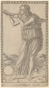 Melpomene alkotó: Master of the E-Series Tarocchi