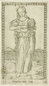 Terpsichore, tizenharmadik tányér az Apollo and the Muses-tól