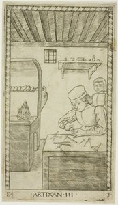 The Artisan, harmadik tábla a The Ranks and Conditions of Men-ből alkotó: Master of the E Series Tarocchi