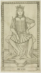 A király, nyolcas lemez a The Ranks and Conditions of Men-ből alkotó: Master of the E Series Tarocchi