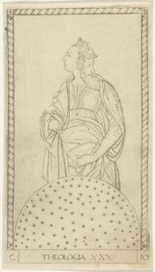 Teológia, 30. tábla az Arts and Sciences-től alkotó: Master of the E-Series Tarocchi