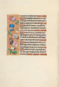 Izabella katolikus királynő, Spanyolország királynőjének órái:  Fol. 100v alkotó: Master of the First Prayerbook of Maximillian