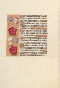 Izabella katolikus királyné, spanyol királynő órái: Fol. 101v, c. 1500. alkotó: Master of the First Prayerbook of Maximillian