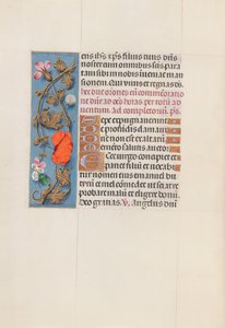 Izabella katolikus királyné, spanyol királynő órái: Fol. 161v, c. 1500. alkotó: Master of the First Prayerbook of Maximillian