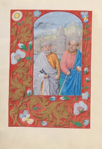 Izabella katolikus királyné, spanyol királynő órái: Fol. 173v, Szent Péter és Pál, c. 1500.