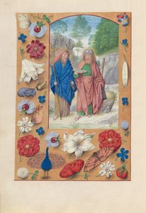 Izabella katolikus királynő, Spanyolország királynőjének órái:  Fol. Szent Fülöp és Jakab, 175v. alkotó: Master of the First Prayerbook of Maximillian