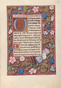 Izabella katolikus királyné, spanyol királynő órái: Fol. 186r, c. 1500. alkotó: Master of the First Prayerbook of Maximillian