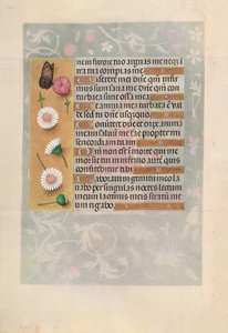 Izabella katolikus királyné, spanyol királynő órái: Fol. 200V, c. 1500. alkotó: Master of the First Prayerbook of Maximillian