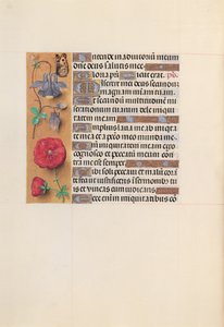 Izabella katolikus királyné, spanyol királynő órái: Fol. 204v, c. 1500. alkotó: Master of the First Prayerbook of Maximillian