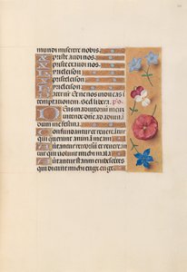 Izabella katolikus királyné, spanyol királynő órái: Fol. 215r, c. 1500. alkotó: Master of the First Prayerbook of Maximillian