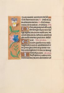 Izabella katolikus királyné, spanyol királynő órái: Fol. 216v, c. 1500. alkotó: Master of the First Prayerbook of Maximillian