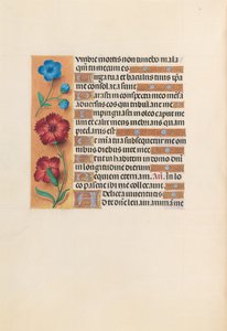Izabella katolikus királyné, spanyol királynő órái: Fol. 233v, c. 1500. alkotó: Master of the First Prayerbook of Maximillian