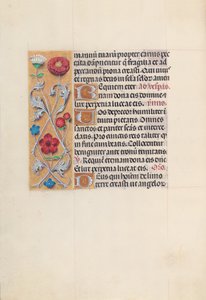 Izabella katolikus királyné, spanyol királynő órái: Fol. 28V, c. 1500. alkotó: Master of the First Prayerbook of Maximillian