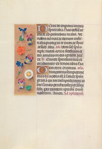 Izabella katolikus királyné, spanyol királynő órái: Fol. 35V, c. 1500. alkotó: Master of the First Prayerbook of Maximillian