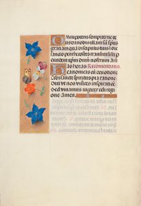 Izabella katolikus királyné, spanyol királynő órái: Fol. 36v, c. 1500. alkotó: Master of the First Prayerbook of Maximillian