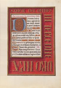 Izabella katolikus királyné, spanyol királynő órái: Fol. 38r, c. 1500. alkotó: Master of the First Prayerbook of Maximillian