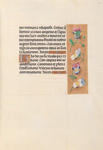 Izabella katolikus királyné, spanyol királynő órái: Fol. 49r, c. 1500. alkotó: Master of the First Prayerbook of Maximillian