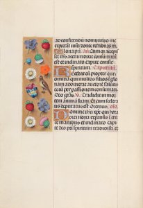 Izabella katolikus királyné, spanyol királynő órái: Fol. 70V, c. 1500. alkotó: Master of the First Prayerbook of Maximillian