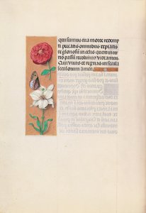 Izabella katolikus királyné, spanyol királynő órái: Fol. 76v, c. 1500. alkotó: Master of the First Prayerbook of Maximillian