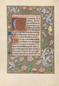 Izabella katolikus királyné, spanyol királynő órái: Fol. 88r, c. 1500. alkotó: Master of the First Prayerbook of Maximillian